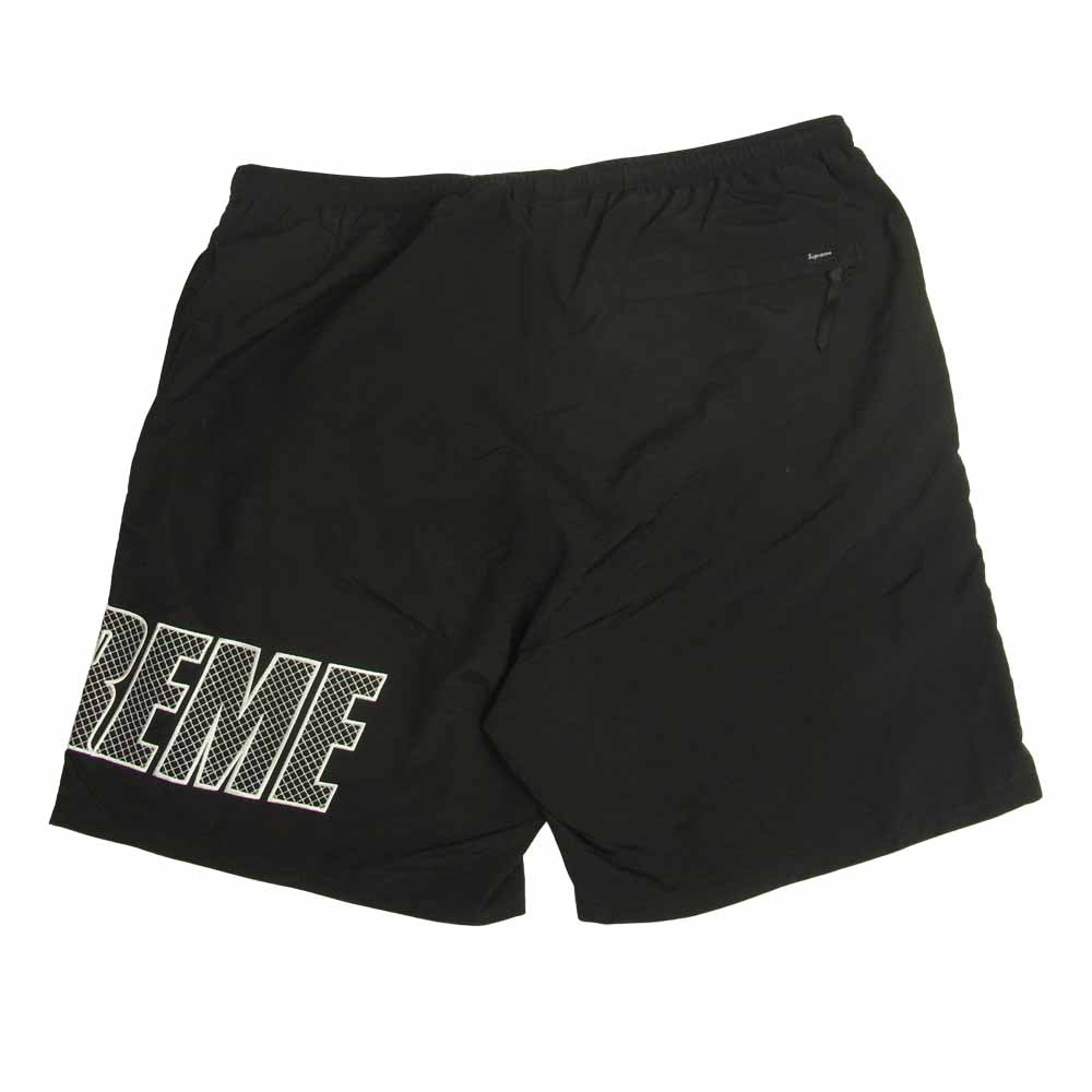 Supreme シュプリーム 19SS Logo Applique Water Short ロゴ アップリケ ウォーター ショーツ ブラック系 M【極上美品】【中古】