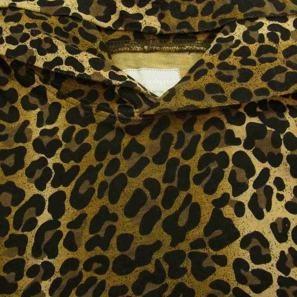 Supreme シュプリーム 15SS Mini Harvard Hooded L/S Top ミニ ハーバード フーデッド パーカー カーキ系 M【美品】【中古】