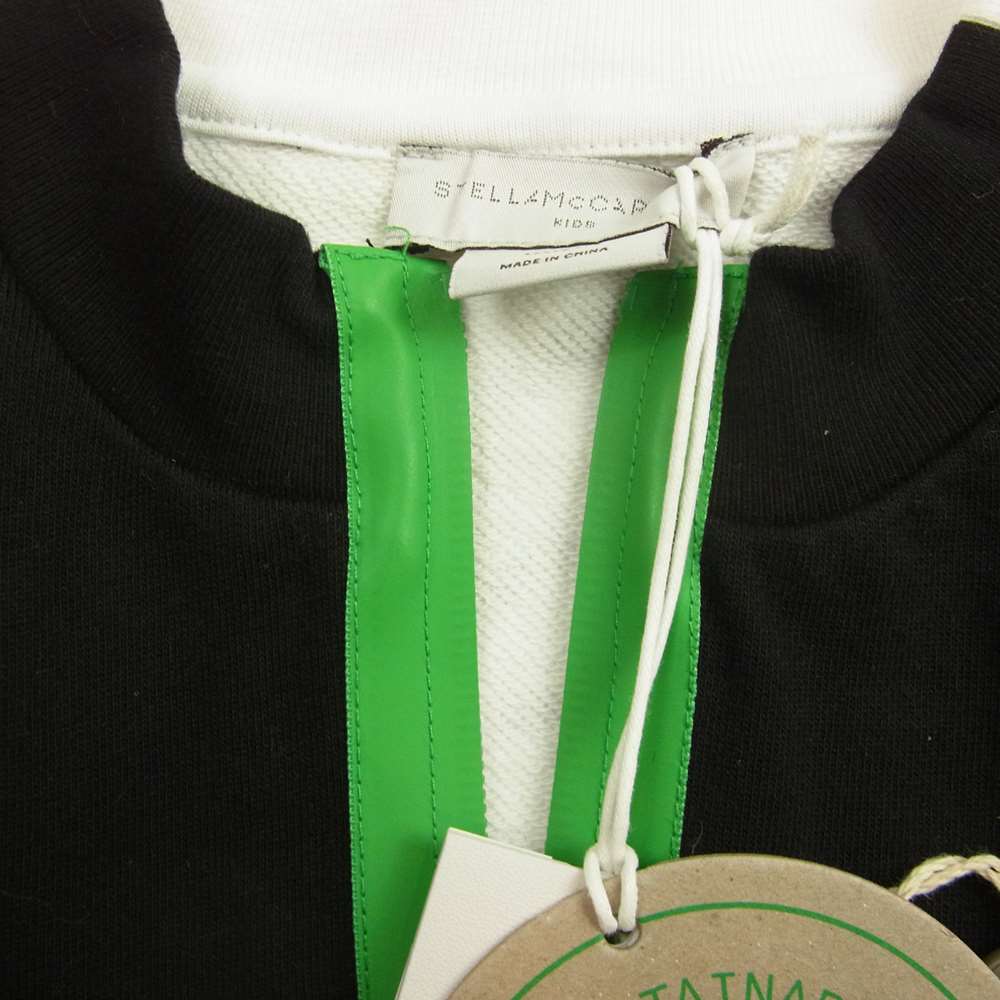Stella McCartney ステラマッカートニー ハーフジップ ライン スウェット  ブラック系 42【極上美品】【中古】