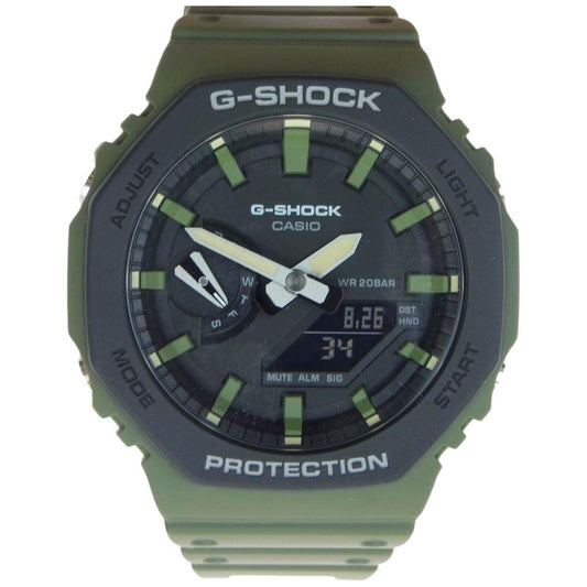 G-SHOCK ジーショック GA-2110SU-3AJF デジタル 時計 オリーブグリーン系【新古品】【未使用】【中古】