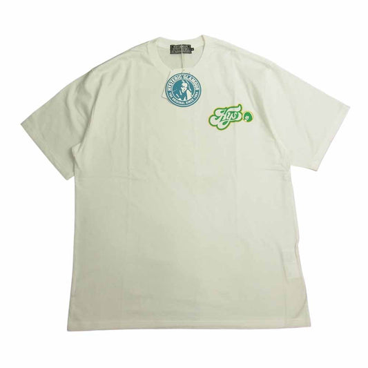 HYSTERIC GLAMOUR ヒステリックグラマー 02222CT14 LIME SQUASH ライムスカッシュ バックプリント Tシャツ ホワイト系 L【新古品】【未使用】【中古】