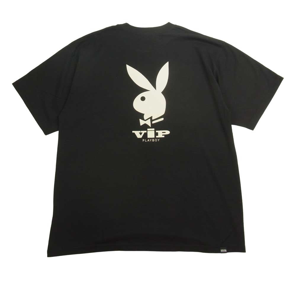 HYSTERIC GLAMOUR ヒステリックグラマー 02222CT20 PLAYBOY HYSTERIC ARROW プレイボーイ プリント Tシャツ ブラック系 L【新古品】【未使用】【中古】
