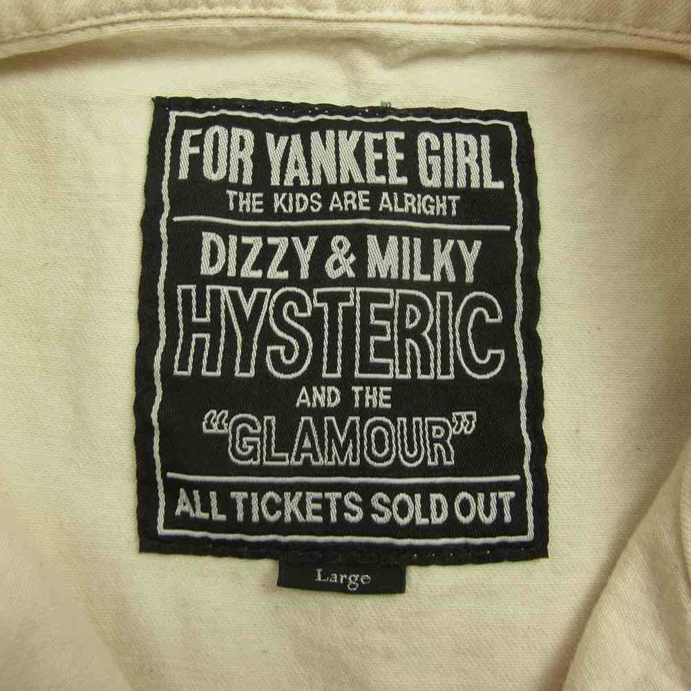 HYSTERIC GLAMOUR ヒステリックグラマー 02222AB01 HYSTERIC FANTASTIC柄 スクラッチ スポーツ ジャケット オフホワイト系 L【新古品】【未使用】【中古】