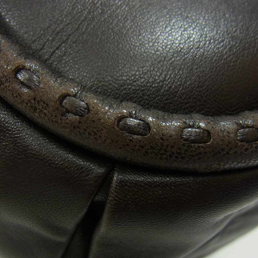 Dior ディオール 19-MA-0160 プリーツ ホーボー セミ ショルダー バッグ ブラウン系【中古】