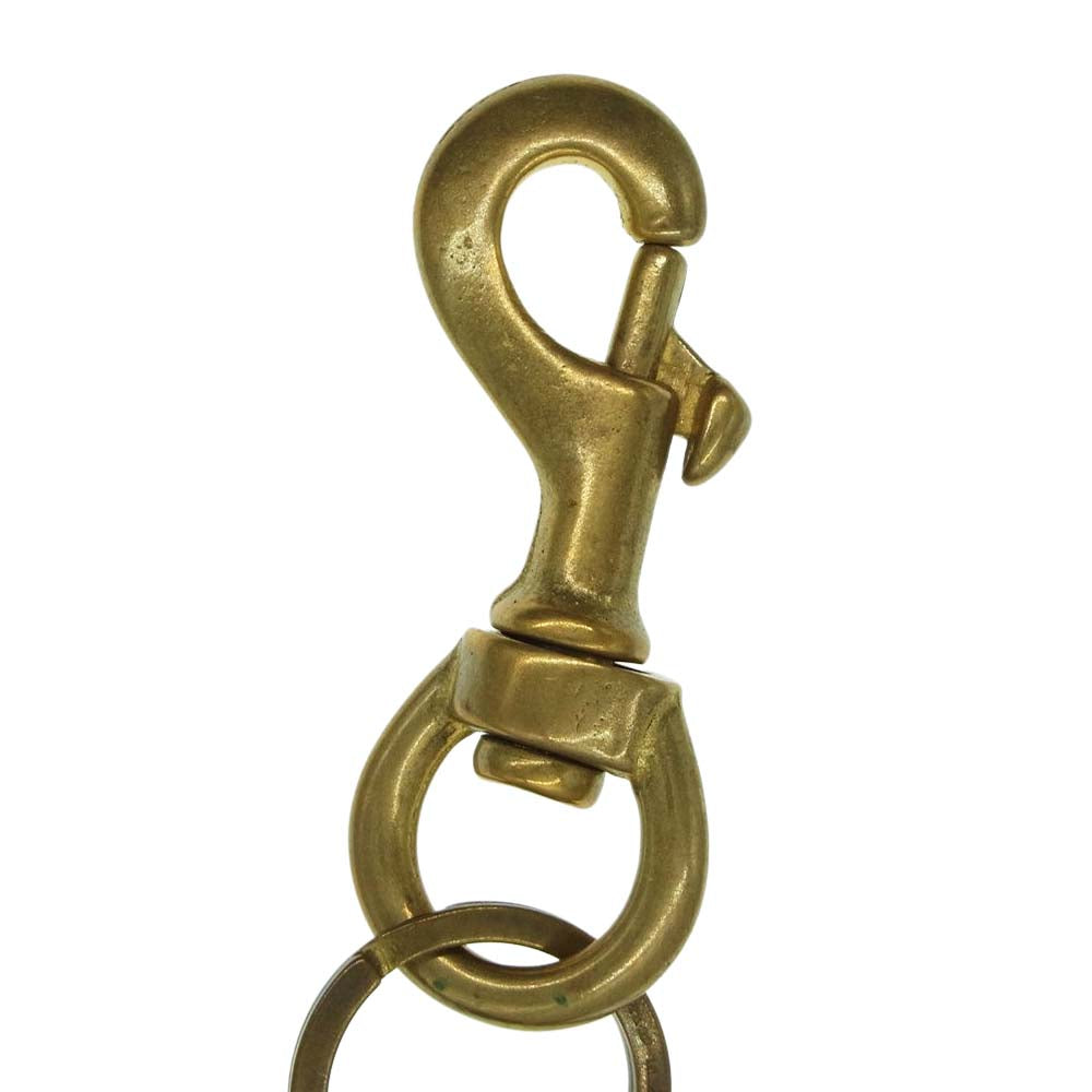 GLADHAND & Co. グラッドハンド GH Co.-G16 GH SWIVEL SNAP KEY HOLDER 真鍮製 キーホルダー ゴールド系【中古】
