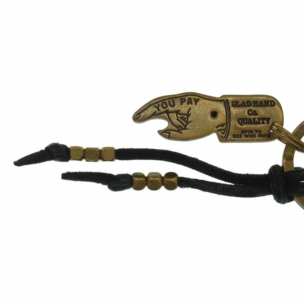GLADHAND & Co. グラッドハンド GH Co.-G16 GH SWIVEL SNAP KEY HOLDER 真鍮製 キーホルダー ゴールド系【中古】