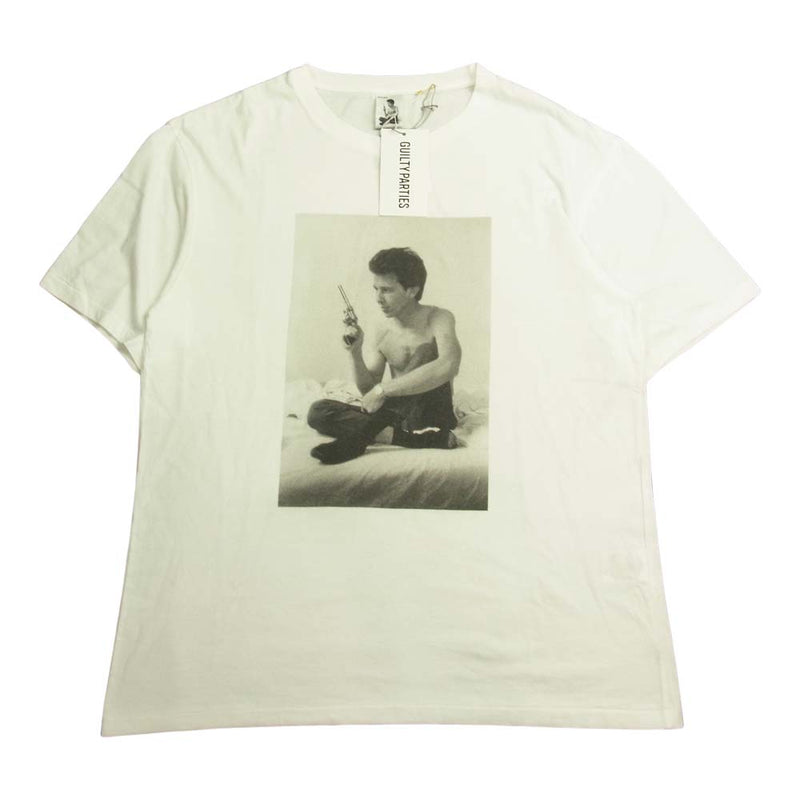 WACKO MARIA ワコマリア STIELO-WM-LC-ST01 LARRY CLARK TULSA STANDARD CREW NECK T-SHIRTS ラリー クラーク タルサ スタンダード クルー ネック フォト プリント  Tシャツ ホワイト系 L【新古品】【未使用】【中古】