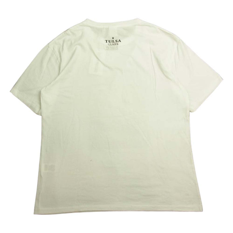 WACKO MARIA ワコマリア STIELO-WM-LC-ST01 LARRY CLARK TULSA STANDARD CREW NECK T-SHIRTS ラリー クラーク タルサ スタンダード クルー ネック フォト プリント  Tシャツ ホワイト系 L【新古品】【未使用】【中古】