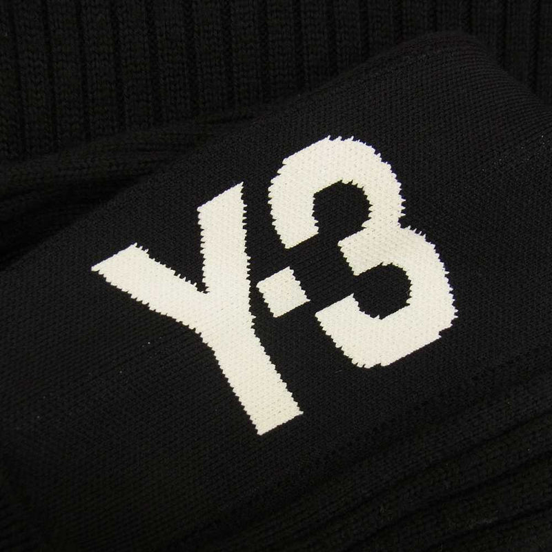 Yohji Yamamoto ヨウジヤマモト Y-3 ワイスリー FJ0300 ライン ニット ロング ワンピース 長袖 ブラック系 XS【中古】