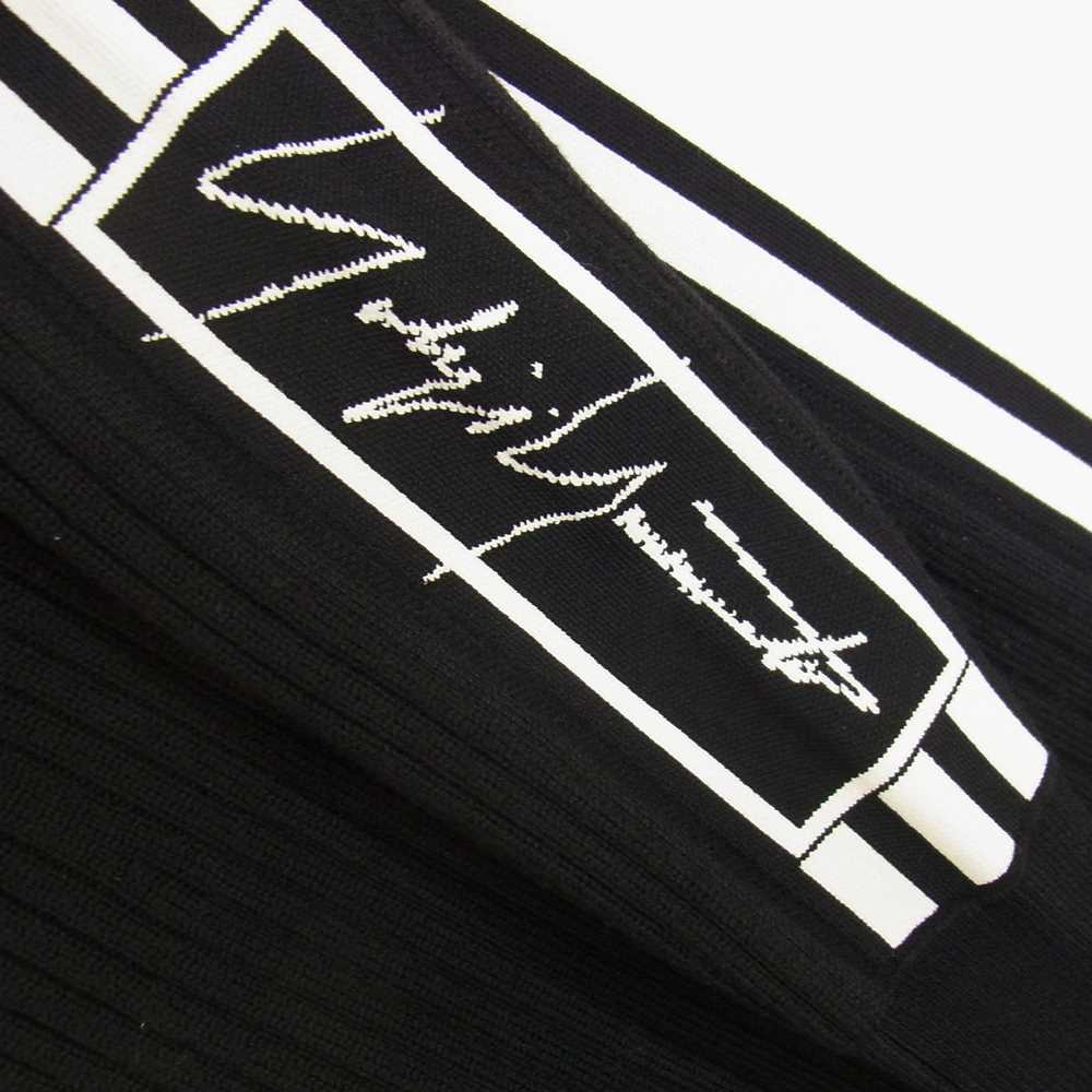 Yohji Yamamoto ヨウジヤマモト Y-3 ワイスリー FJ0300 ライン ニット ロング ワンピース 長袖 ブラック系 XS【中古】