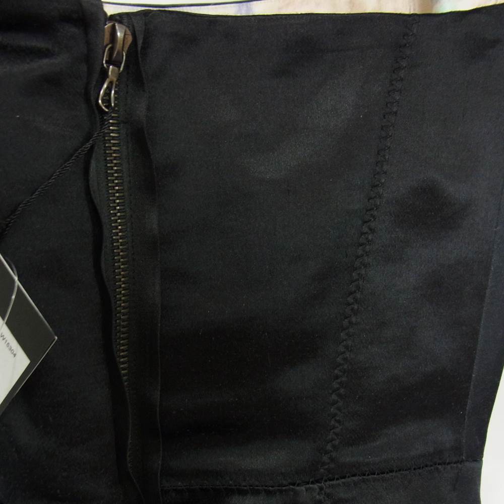 LANVIN ランバン 2132 1838 国内正規品 フランス製 シルク混 チューブトップ ドレス ブラック系 34【中古】