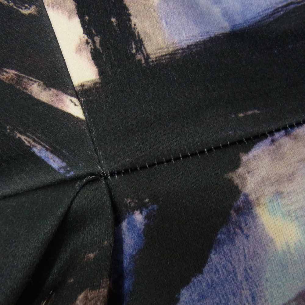 LANVIN ランバン 2132 1838 国内正規品 フランス製 シルク混 チューブトップ ドレス ブラック系 34【中古】