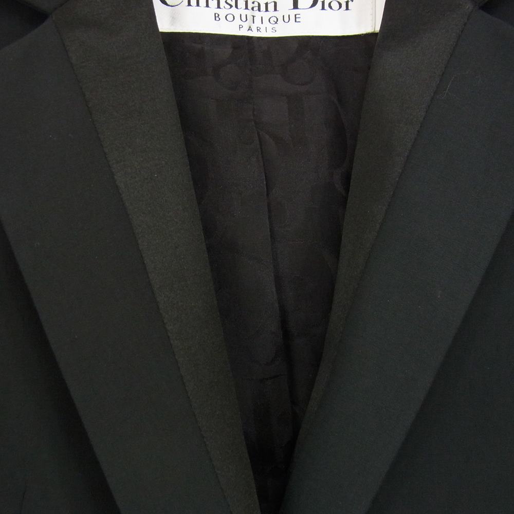 Christian Dior クリスチャンディオール 7P12022640 切替 テーラード ジャケット レディース ブラック系 38【中古】