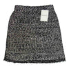 BALENCIAGA バレンシアガ 417434 T7120 ツイード カットオフ タイト スカート ブラック系 34【中古】