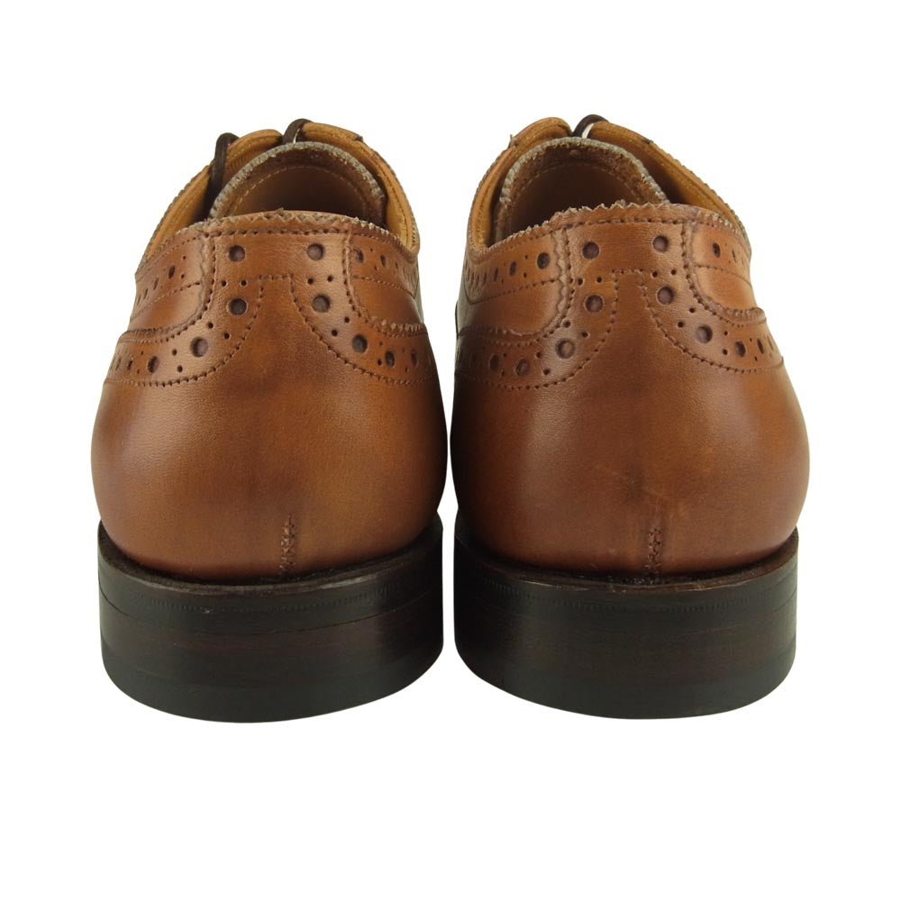 グレンソン 22352-17 oxford オックスフォード セミブローグ レザーシューズ コニャック ブラウン系 7.5【極上美品】【中古】