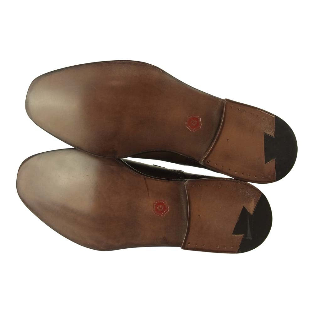 グレンソン 22352-29 oxford オックスフォード セミブローグ レザーシューズ ブラウン ブラウン系 7.5【極上美品】【中古】