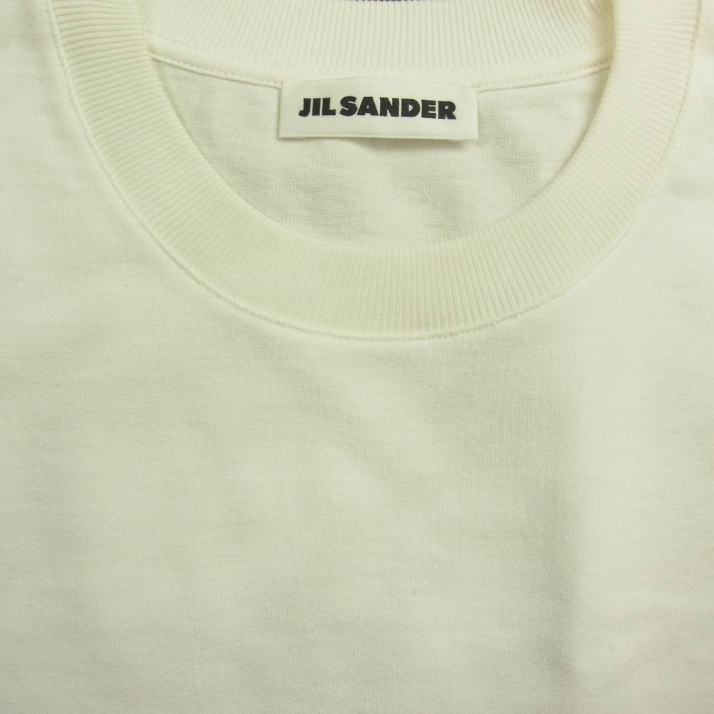 JIL SANDER ジルサンダー JSXU707020 WU248508 タイガーコレクション 水彩画 虎プリント 半袖 Tシャツ ホワイト系 XS【極上美品】【中古】