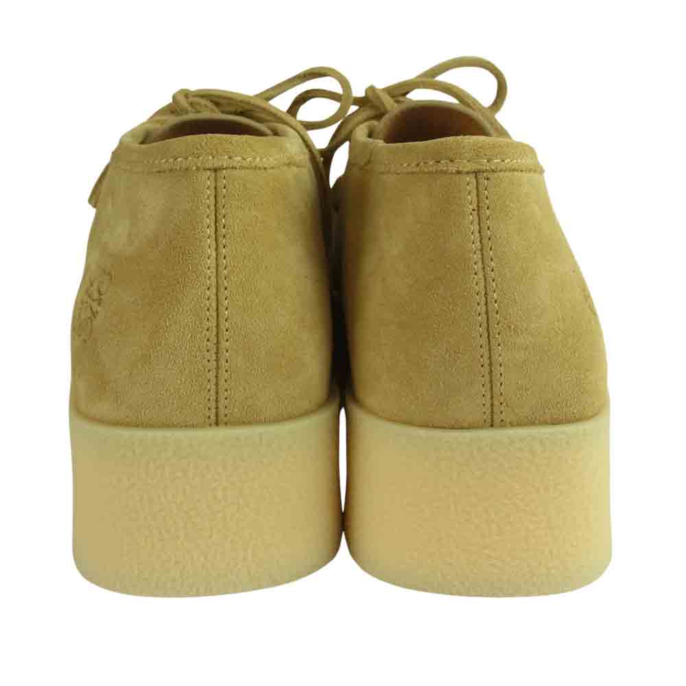 LOEWE ロエベ 21AW M816284X06 ウェッジソール レースアップ スエード モカシン シューズ ベージュ系 40【極上美品】【中古】