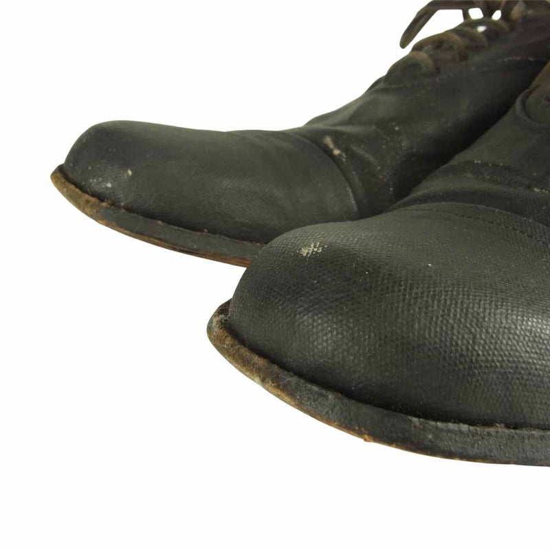 Paul Harnden ポールハーデン コーティングキャンバス オックスフォード シューズ 短靴 ブラック系 7【中古】