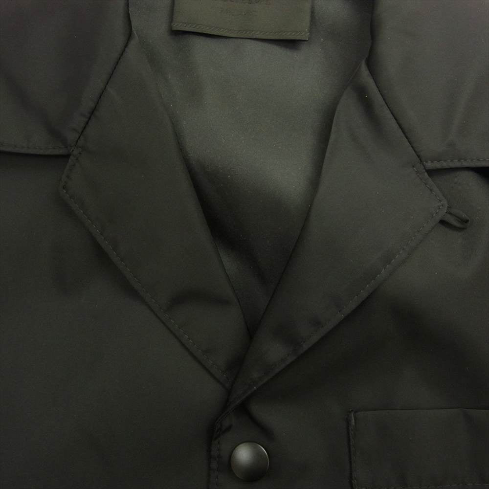 PRADA プラダ 21SS SC449 S182 1WQ8 Re-Nylon 三角ロゴプレート 半袖シャツ ブラック系 XS【中古】