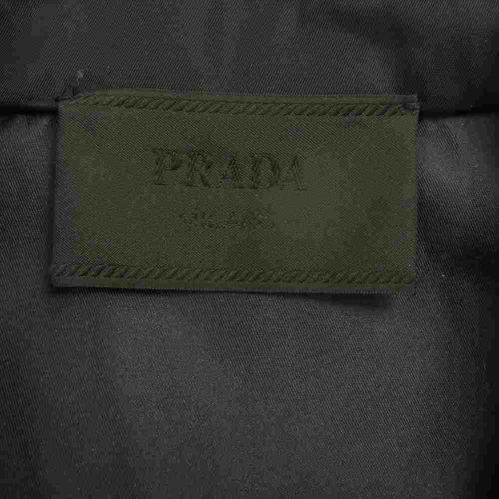 PRADA プラダ 21SS SC449 S182 1WQ8 Re-Nylon 三角ロゴプレート 半袖シャツ ブラック系 XS【中古】