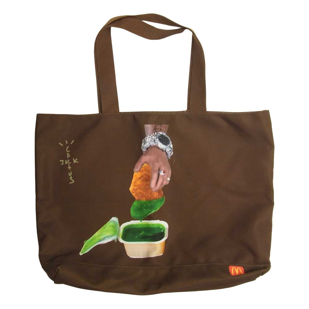 トラビススコット Cactus Jack Menu Tote カクタスジャック マクドナルド トートバッグ ブラウン系【中古】