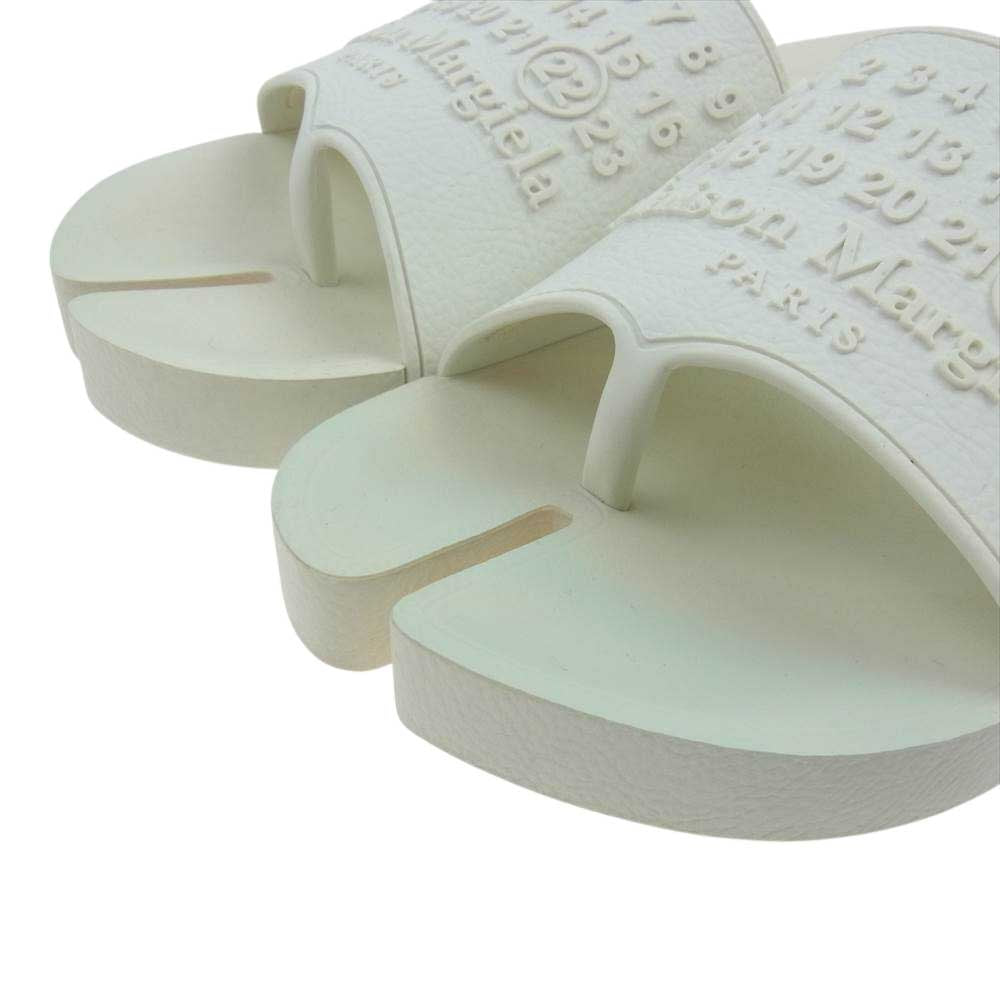 MAISON MARGIELA メゾンマルジェラ 22ライン S57WX0075 足袋 TABI タビ スライドサンダル ホワイト系 43【中古】
