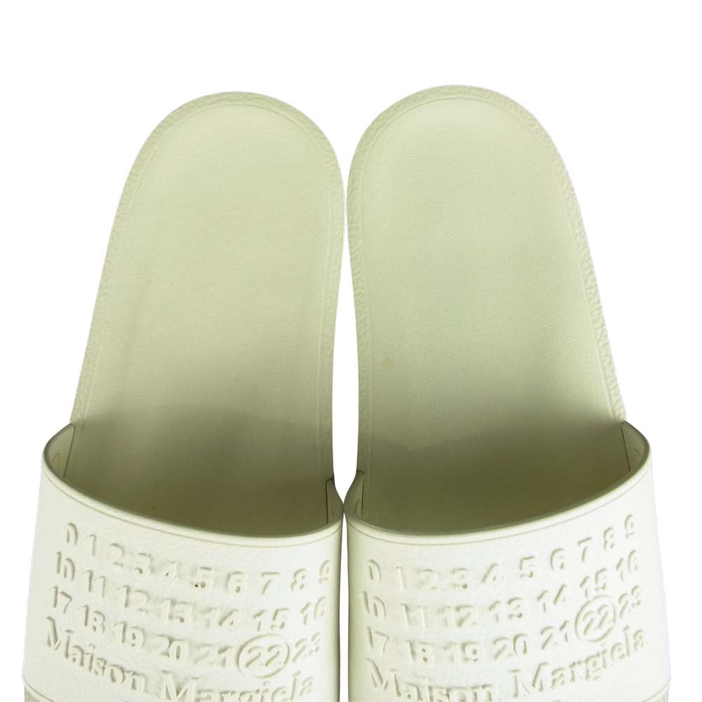 MAISON MARGIELA メゾンマルジェラ 22ライン S57WX0075 足袋 TABI タビ スライドサンダル ホワイト系 43【中古】
