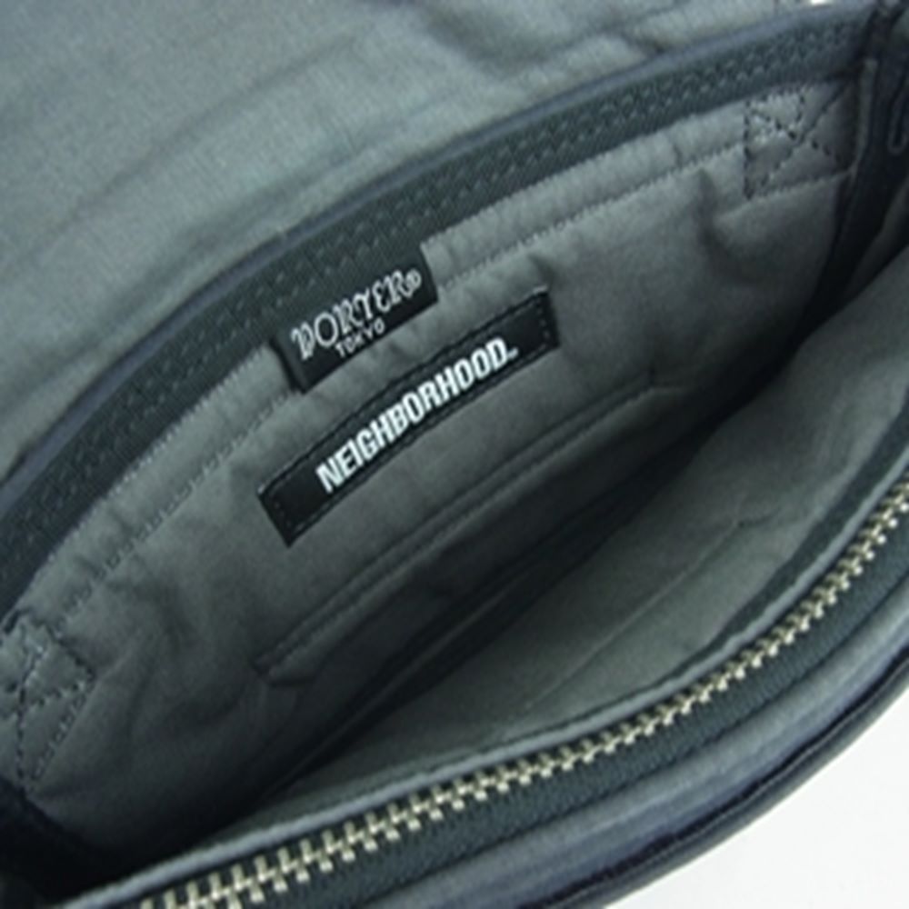 NEIGHBORHOOD ネイバーフッド PORTER ポーター NHPT SHOULDER C-LUGGAGE ショルダー バッグ ダークグレー系【中古】