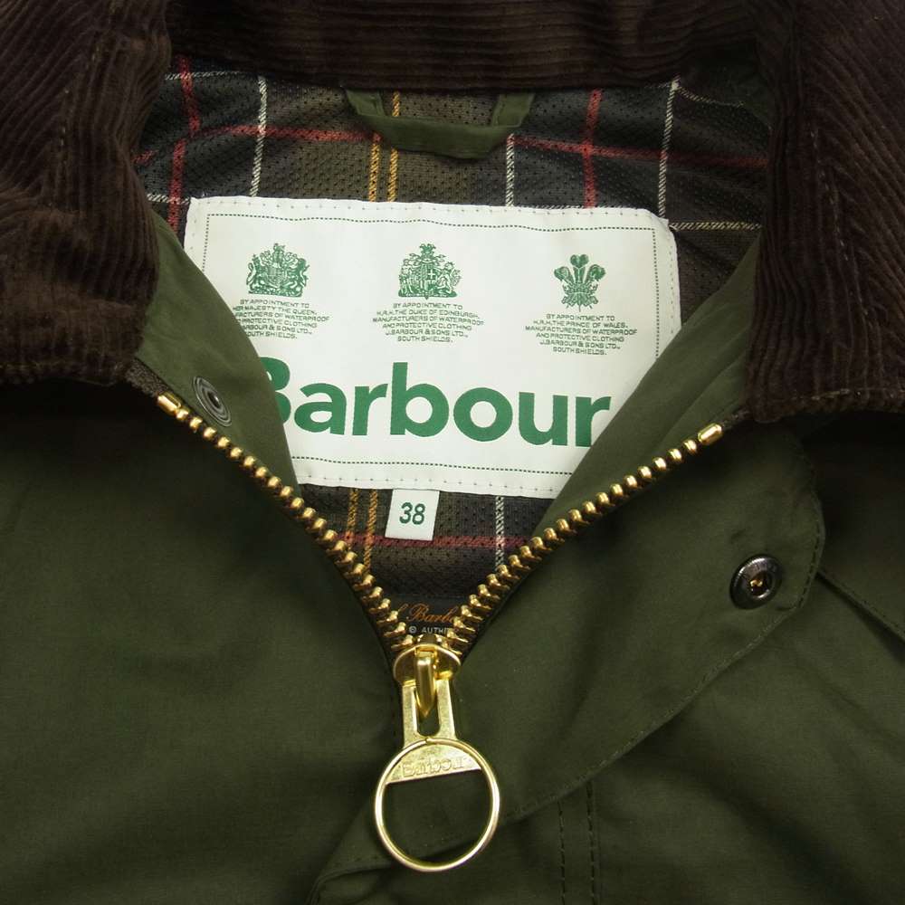 Barbour バブアー 2201160 国内正規品 PEACHED BEDALE CASUAL カーキ系 38【美品】【中古】