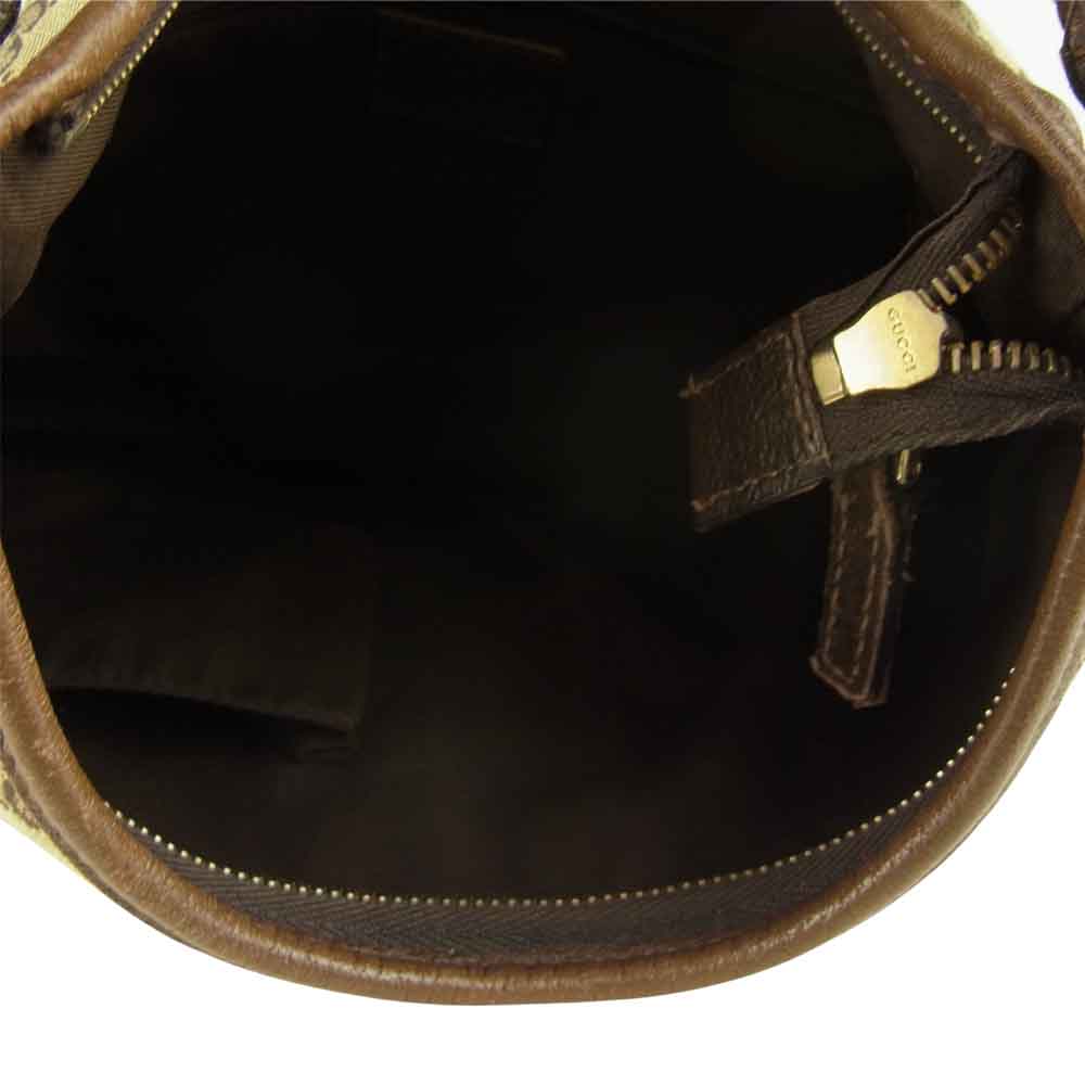 GUCCI グッチ 130738 アピー GGキャンバス ハンド バッグ ブラウン系【中古】