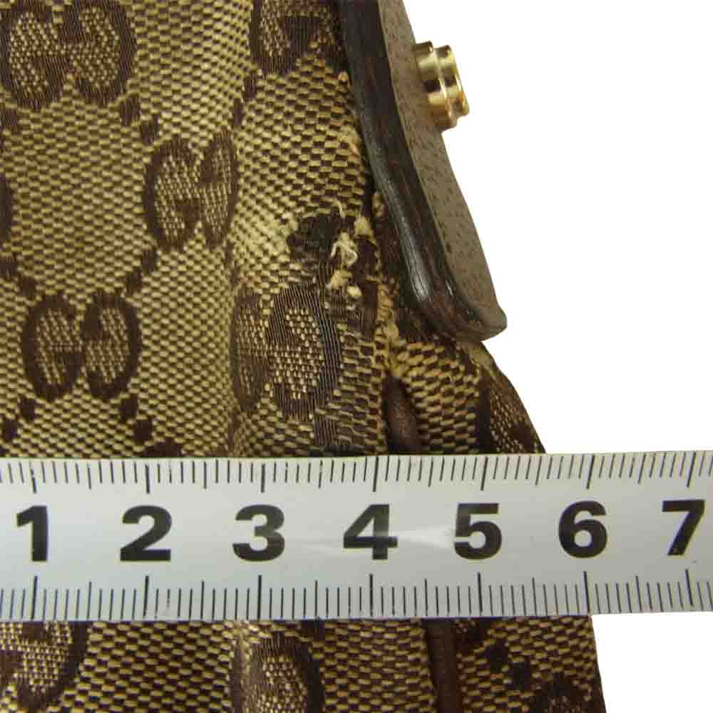 GUCCI グッチ 130738 アピー GGキャンバス ハンド バッグ ブラウン系【中古】