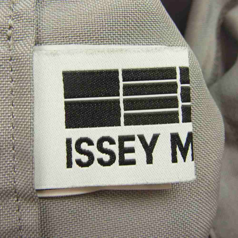 ISSEY MIYAKE イッセイミヤケ IL81-FF311 132 5. イチサンニーゴー サイドスリット ハカマ ワイドパンツ カーキ系 3【中古】