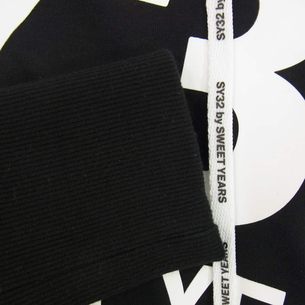 SWEET YEARS スイートイヤーズ TNS1740 SY32 BIG LOGO HOODIE ビッグロゴ プルオーバーフーディ ブラック系 M【中古】