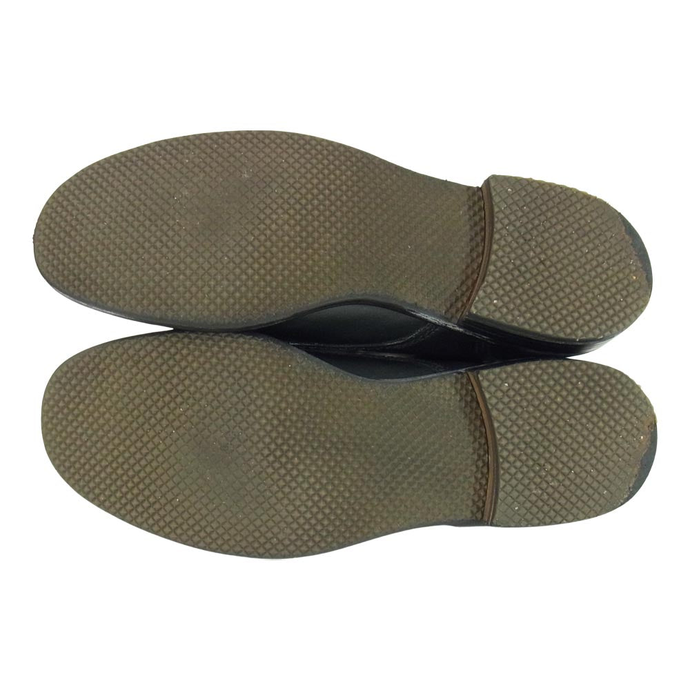 PADRONE パドローネ PU8054-1135-16D ANTONIOⅦ レースアップ 牛革 レザー ブーツ ブラック系 40【中古】