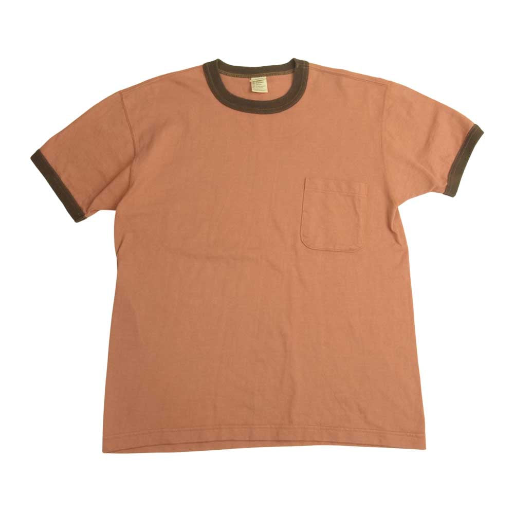 The REAL McCOY'S ザリアルマッコイズ トリム ポケット Tシャツ オレンジ系 S【中古】