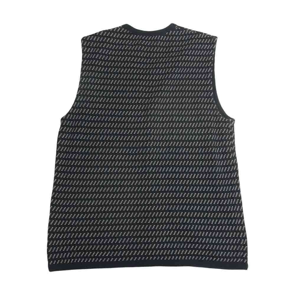ウエストライド バーズアイ ニット ベスト ネイビー系 38【中古】
