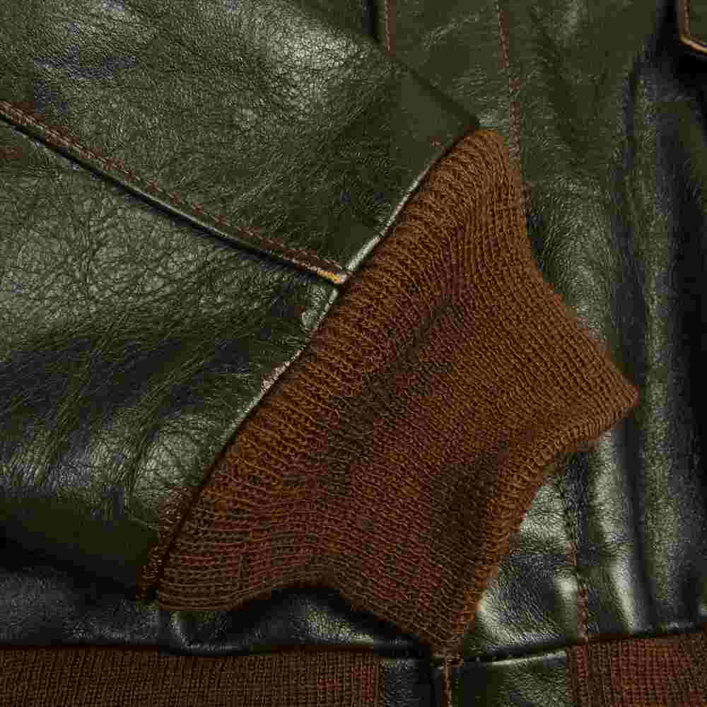 The REAL McCOY'S ザリアルマッコイズ TYPE A-2 41-6330P REAL McCOY CLOTHING CO. レザー フライト ジャケット ブラウン系 40【中古】