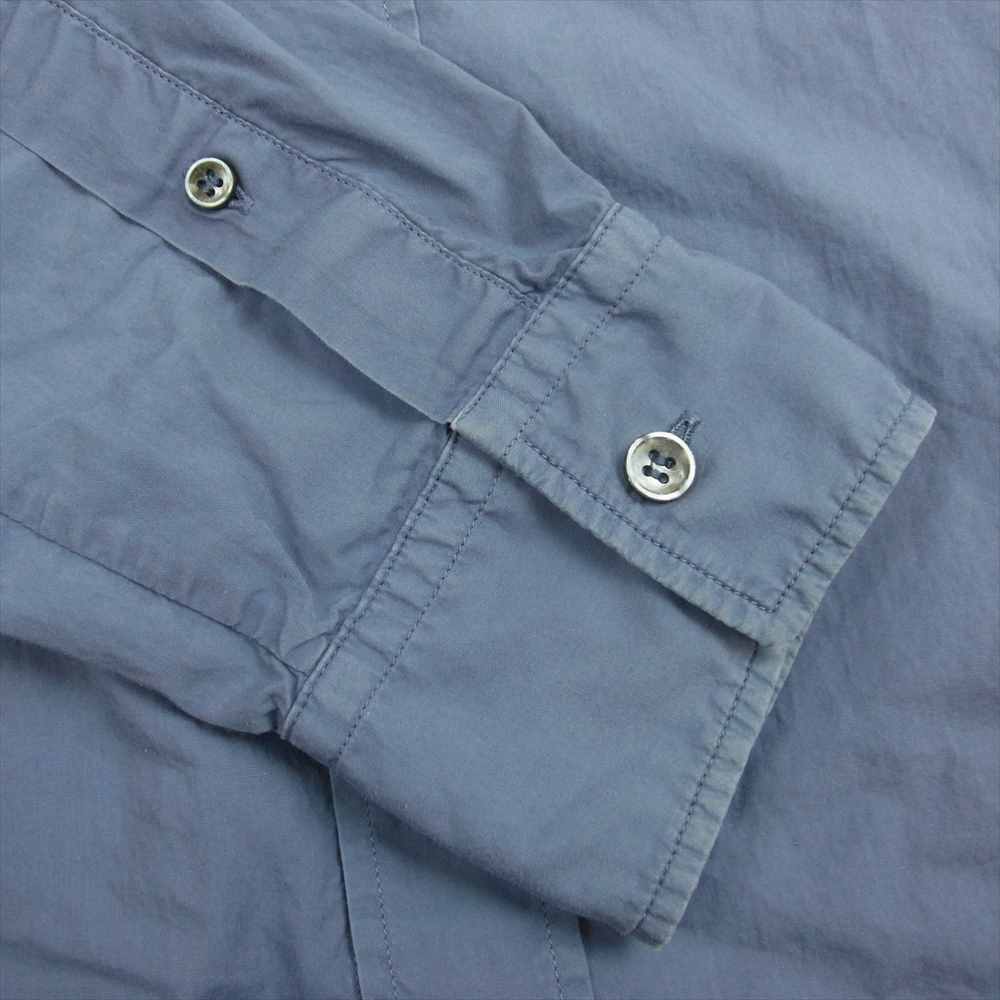 MAISON MARGIELA メゾンマルジェラ 14SS S5DL0231 S38778 10ライン 四つタグ 長袖 シャツ ブルー系 46【中古】
