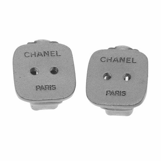 CHANEL シャネル スクエア イヤリング 00T  シルバー系【中古】