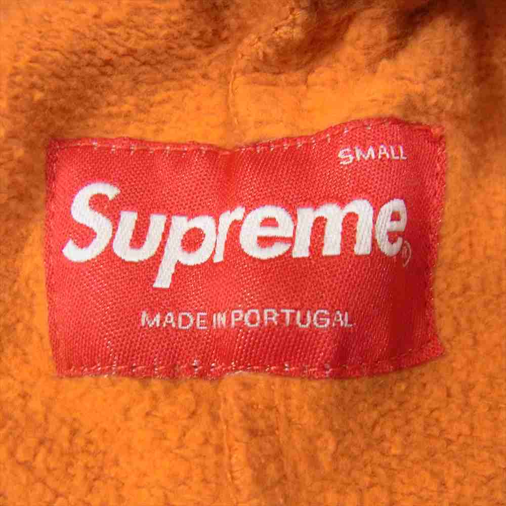Supreme シュプリーム 20AW Spray Sweatshort スプレー加工 カットオフ クラシックロゴ スウェット ショーツ ハーフ パンツ オレンジ系 S【中古】