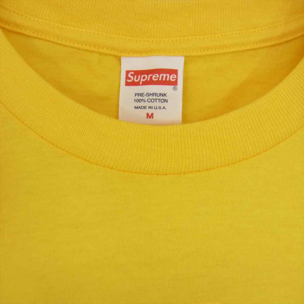 Supreme シュプリーム 20AW Cross Box Logo Tee クロス ボックスロゴ 半袖 Tシャツ イエロー系 M【美品】【中古】