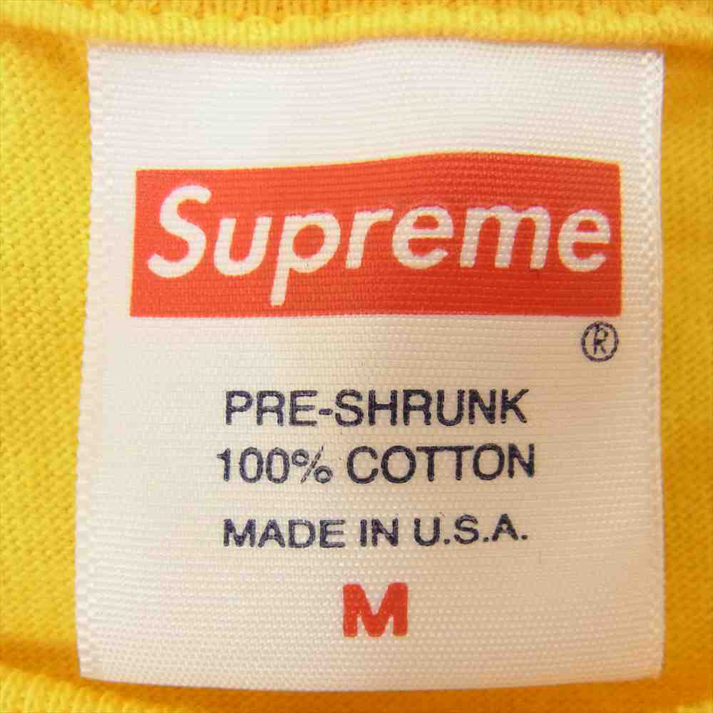 Supreme シュプリーム 20AW Cross Box Logo Tee クロス ボックスロゴ 半袖 Tシャツ イエロー系 M【美品】【中古】