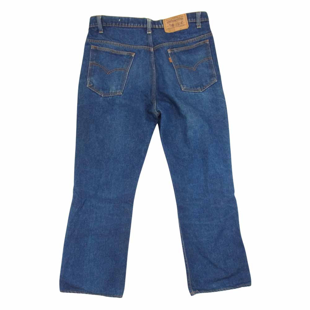 Levi's リーバイス 20517-0217 ヴィンテージ オリジナル 80s 517 SCOVIL ZIP ボタン裏刻印206 ブーツカット デニム パンツ インディゴブルー系 34【中古】
