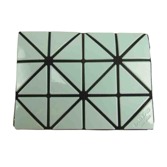 ISSEY MIYAKE イッセイミヤケ BAOBAO バオバオ 22SS ギャランティ付属 BB23AG751 カードケース ダブル カラー ミントグリーン×マッチャ ブルー系【新古品】【未使用】【中古】