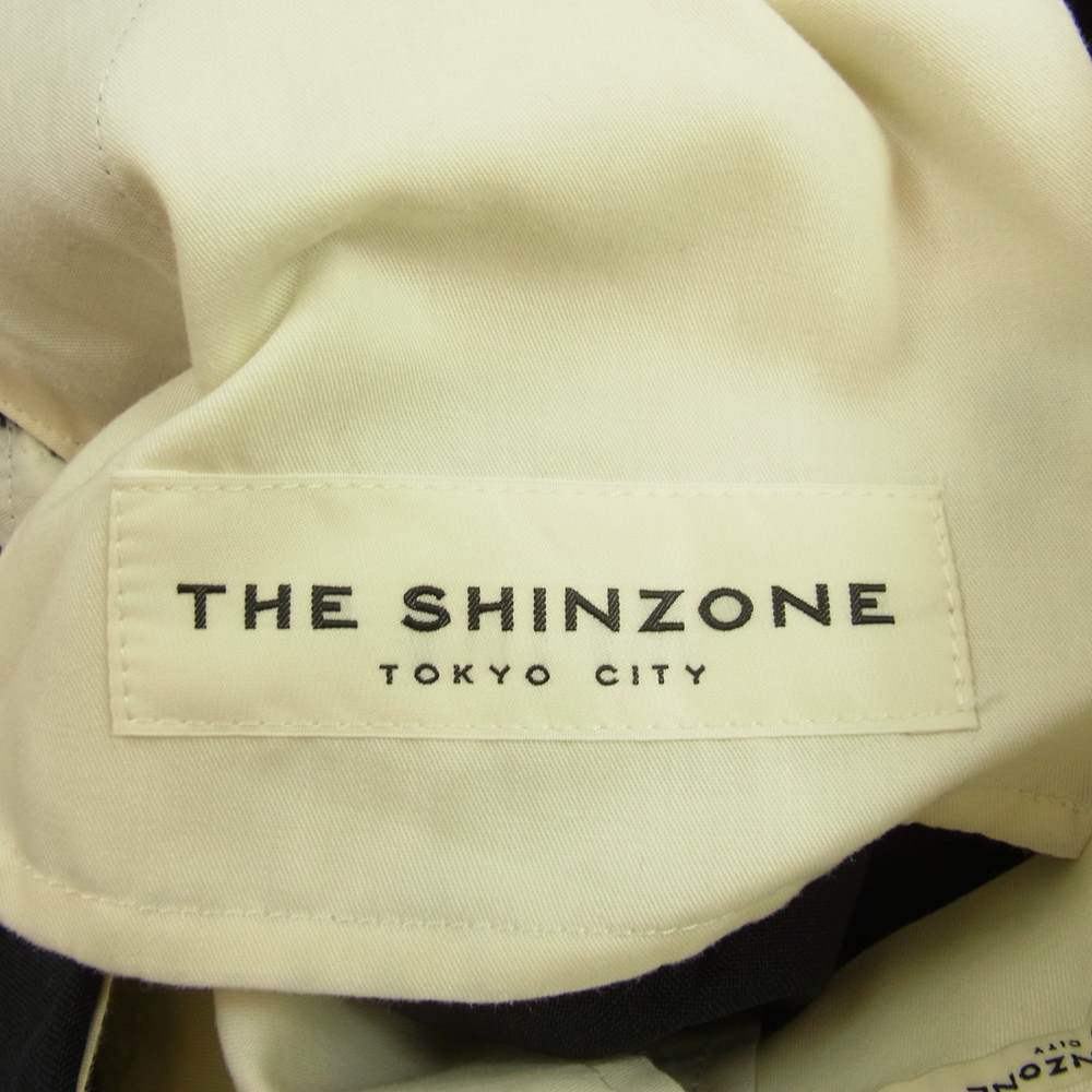 シンゾーン タック スラックス パンツ ネイビー系 PO【中古】