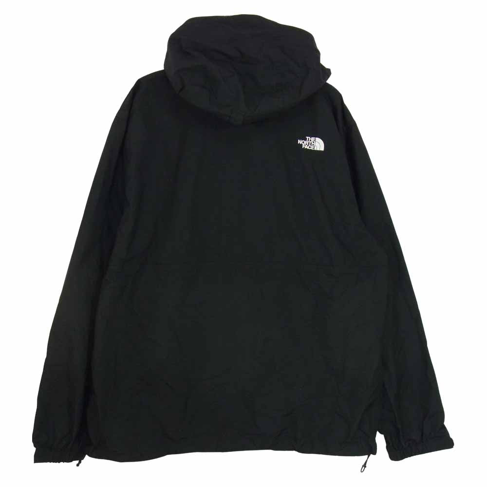 THE NORTH FACE ノースフェイス NP21735 Compact Anorak コンパクト アノラック ジャケット ウインドブレイカー ブラック ブラック系 L【中古】