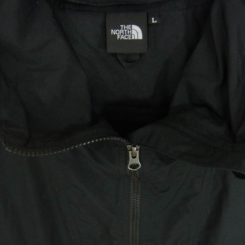 THE NORTH FACE ノースフェイス NP21735 Compact Anorak コンパクト アノラック ジャケット ウインドブレイカー ブラック ブラック系 L【中古】