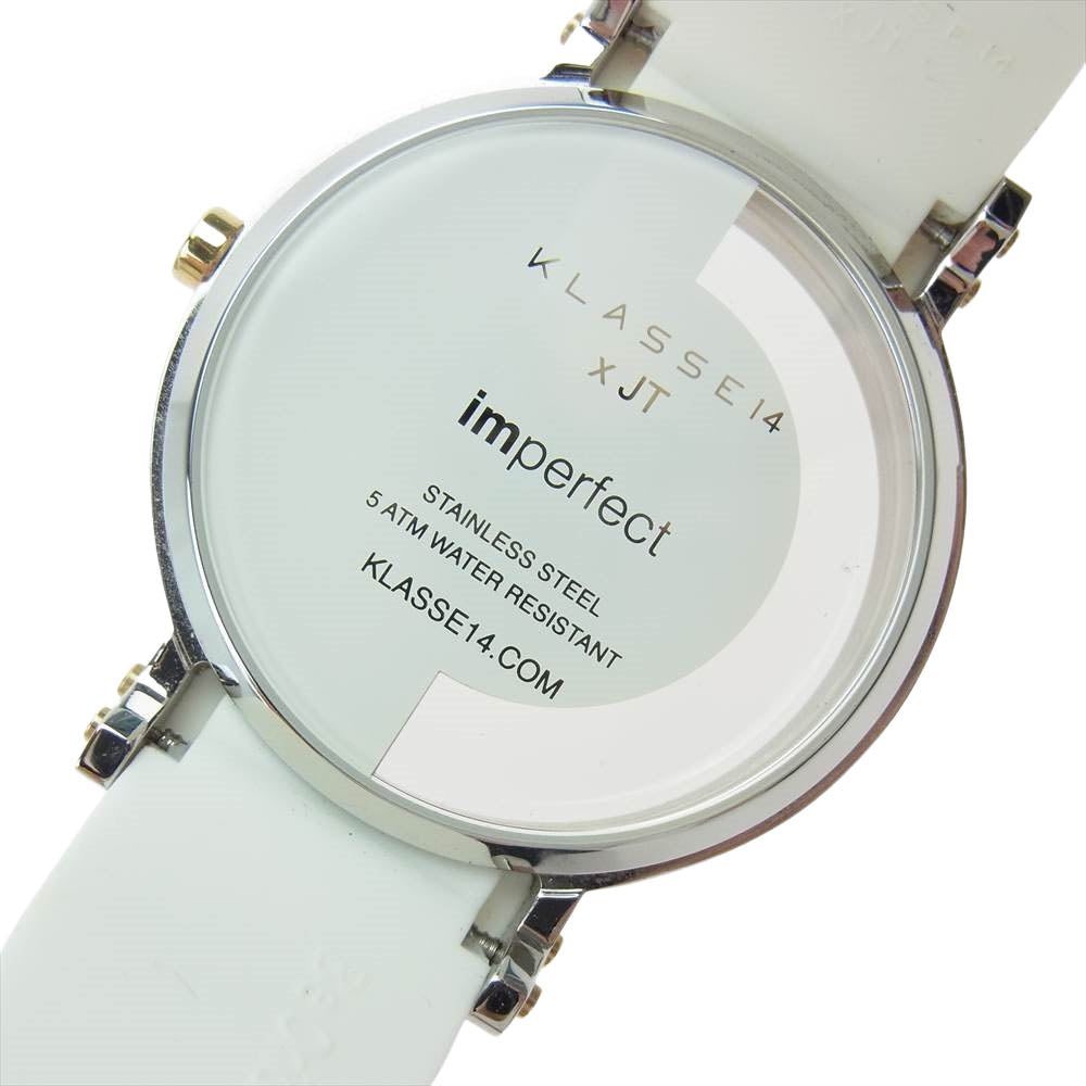 クラスフォーティーン IMPERFECT イムパーフェクト ウォッチ 腕時計 替えベルト付属 ホワイト系【中古】