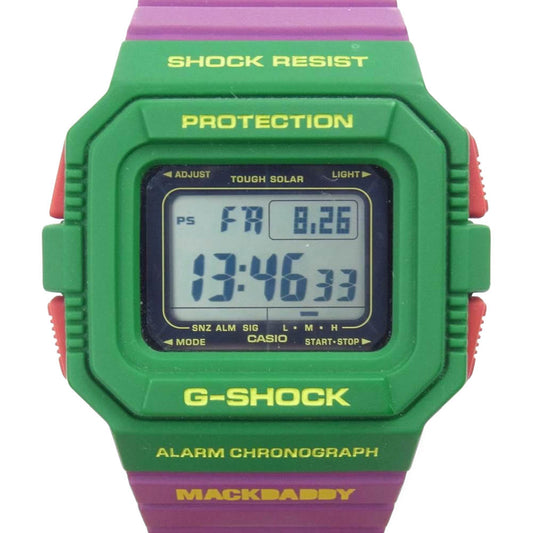 G-SHOCK ジーショック × MACKDADDY マックダディ G-5500MD-3JR タフソーラー デジタル ウォッチ 腕時計 マルチカラー系【中古】